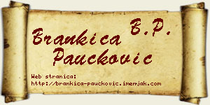 Brankica Paučković vizit kartica
